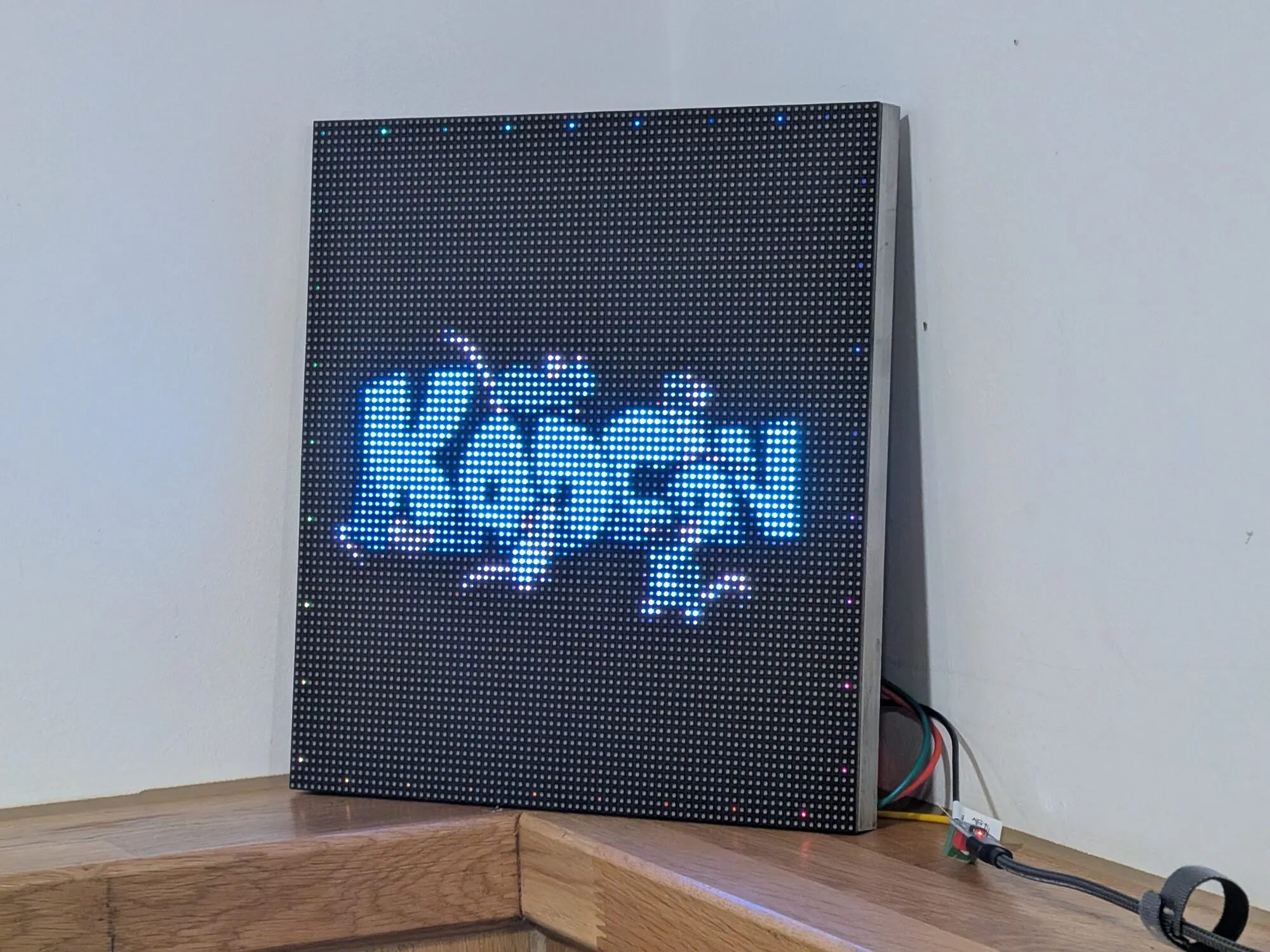 KadCon logo on an LED matrix panel